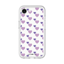 スリムプロテクションプレミアムケース［ Stripe Hearts - Purple ］