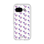 スリムプロテクションプレミアムケース［ Stripe Hearts - Purple ］
