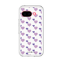 スリムプロテクションプレミアムケース［ Stripe Hearts - Purple ］