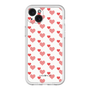スリムプロテクションプレミアムケース［ Stripe Hearts - Red ］