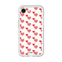 スリムプロテクションプレミアムケース［ Stripe Hearts - Red ］