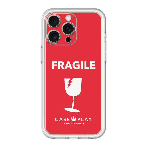 スリムプロテクションプレミアムケース［ FRAGILE - Red ］