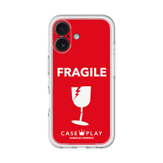 スリムプロテクションプレミアムケース［ FRAGILE - Red ］