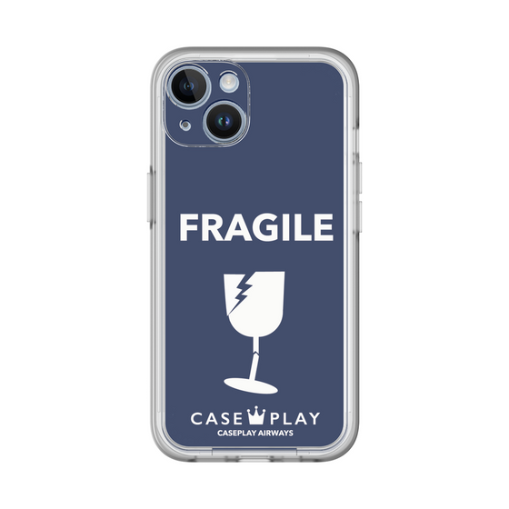 スリムプロテクションプレミアムケース［ FRAGILE - Navy ］