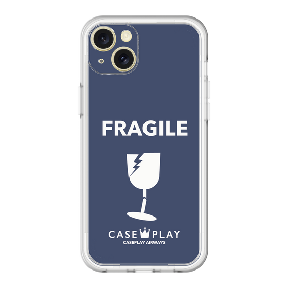 スリムプロテクションプレミアムケース［ FRAGILE - Navy ］