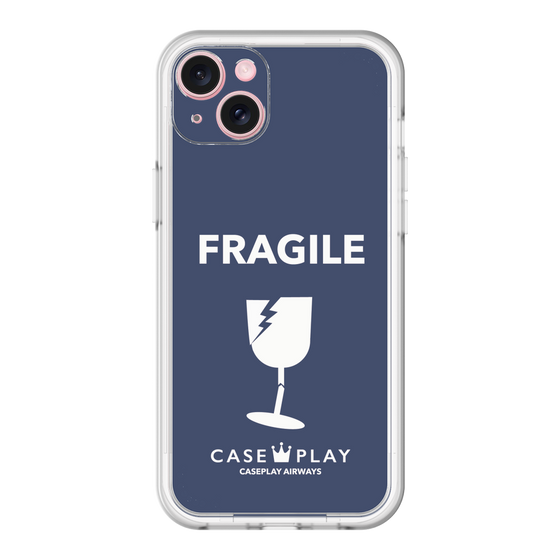 スリムプロテクションプレミアムケース［ FRAGILE - Navy ］