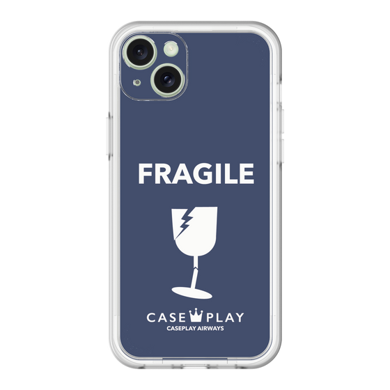 スリムプロテクションプレミアムケース［ FRAGILE - Navy ］