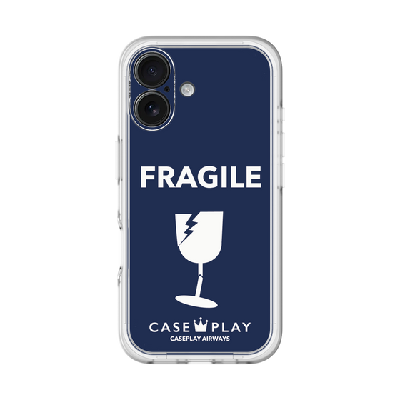 スリムプロテクションプレミアムケース［ FRAGILE - Navy ］