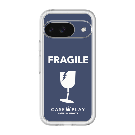 スリムプロテクションプレミアムケース［ FRAGILE - Navy ］