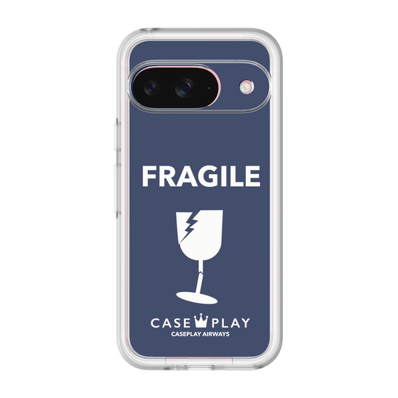 スリムプロテクションプレミアムケース［ FRAGILE - Navy ］