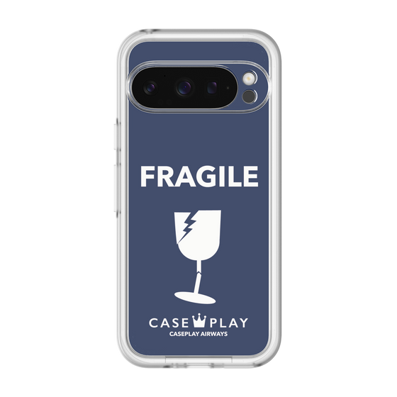 スリムプロテクションプレミアムケース［ FRAGILE - Navy ］