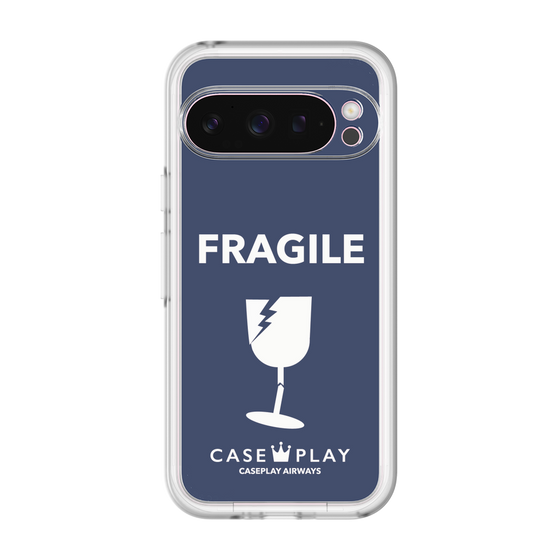 スリムプロテクションプレミアムケース［ FRAGILE - Navy ］