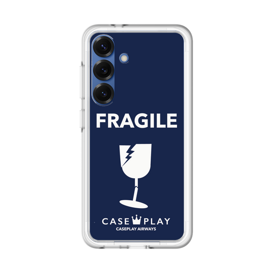 スリムプロテクションプレミアムケース［ FRAGILE - Navy ］