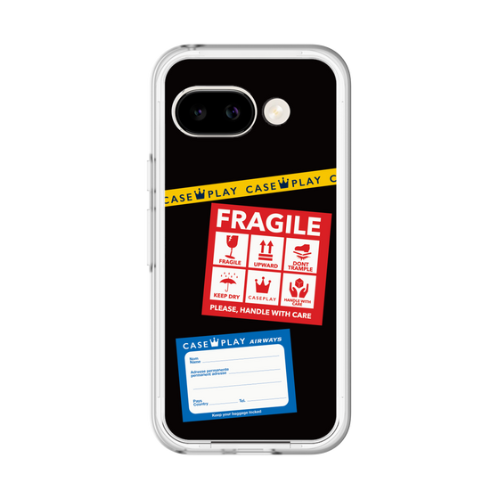 スリムプロテクションプレミアムケース［ FRAGILE Stickers - Black ］