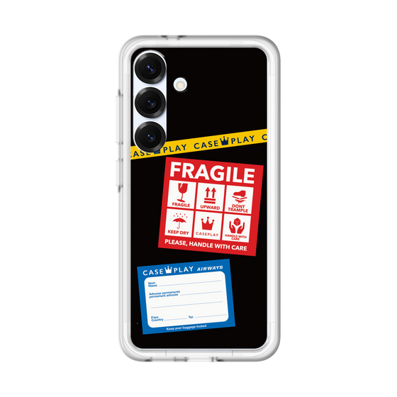 スリムプロテクションプレミアムケース［ FRAGILE Stickers - Black ］