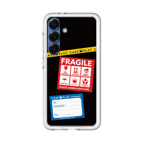 スリムプロテクションプレミアムケース［ FRAGILE Stickers - Black ］