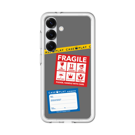 スリムプロテクションプレミアムケース［ FRAGILE Stickers - Gray ］