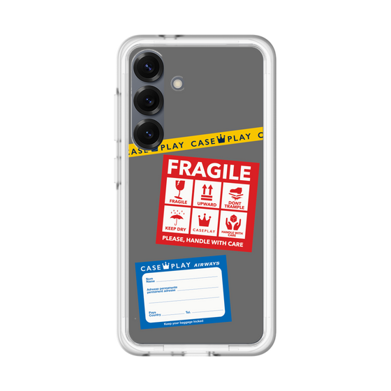 スリムプロテクションプレミアムケース［ FRAGILE Stickers - Gray ］