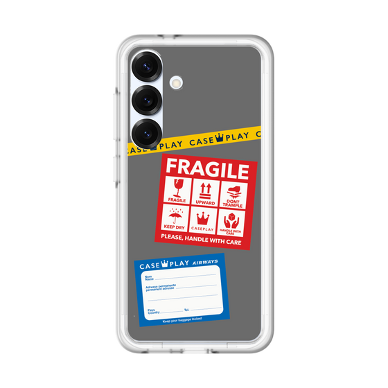 スリムプロテクションプレミアムケース［ FRAGILE Stickers - Gray ］