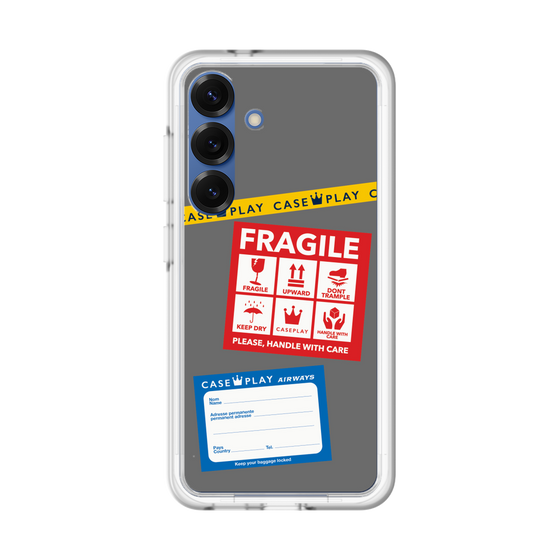 スリムプロテクションプレミアムケース［ FRAGILE Stickers - Gray ］