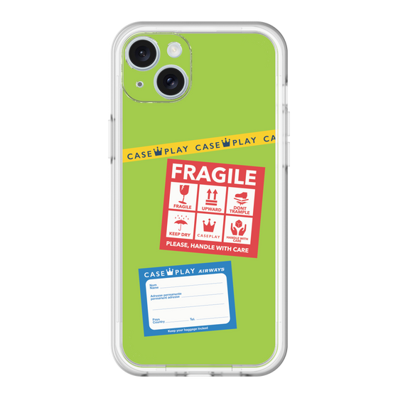 スリムプロテクションプレミアムケース［ FRAGILE Stickers - Green ］