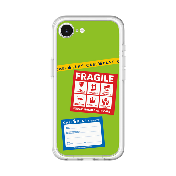 スリムプロテクションプレミアムケース［ FRAGILE Stickers - Green ］