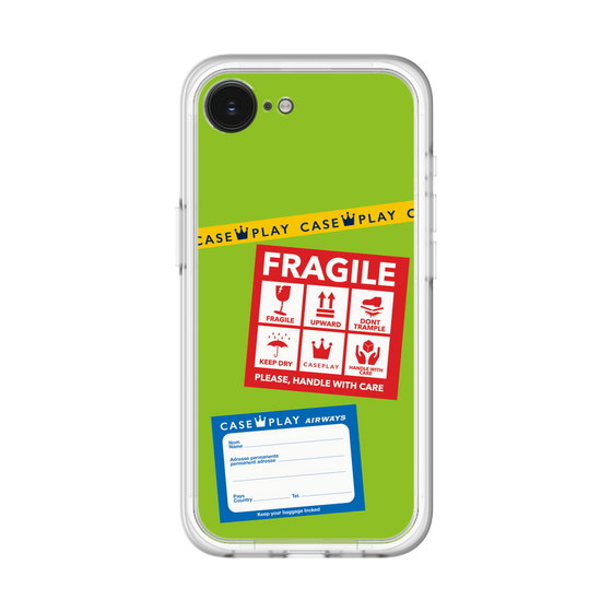 スリムプロテクションプレミアムケース［ FRAGILE Stickers - Green ］