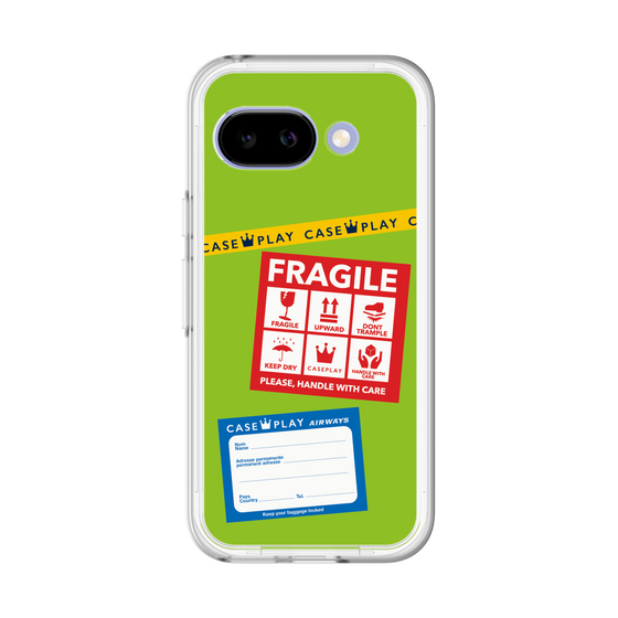 スリムプロテクションプレミアムケース［ FRAGILE Stickers - Green ］