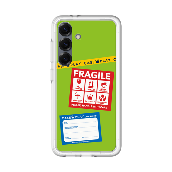 スリムプロテクションプレミアムケース［ FRAGILE Stickers - Green ］