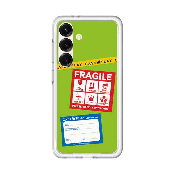 スリムプロテクションプレミアムケース［ FRAGILE Stickers - Green ］
