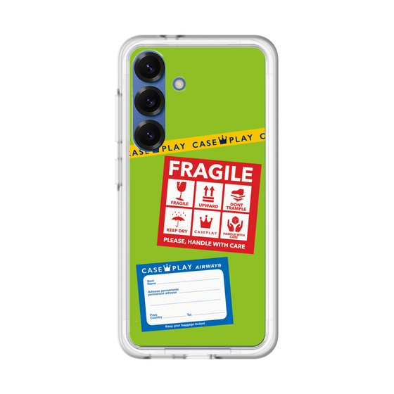 スリムプロテクションプレミアムケース［ FRAGILE Stickers - Green ］