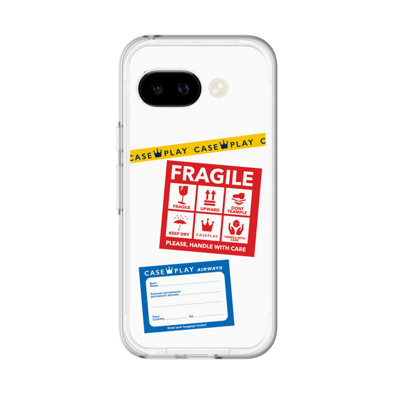 スリムプロテクションプレミアムケース［ FRAGILE Stickers - White ］