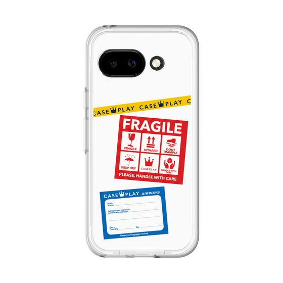 スリムプロテクションプレミアムケース［ FRAGILE Stickers - White ］