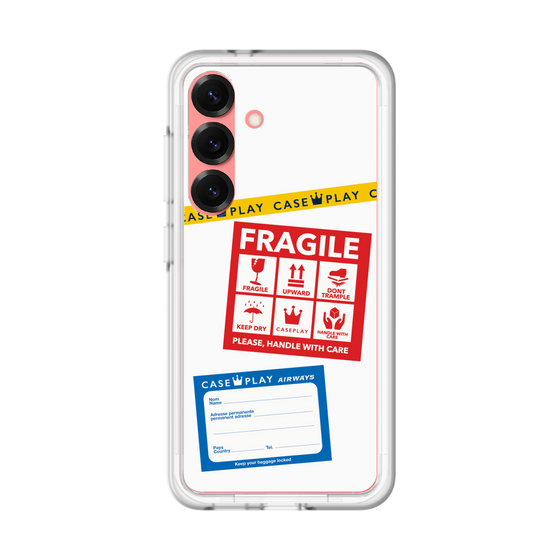 スリムプロテクションプレミアムケース［ FRAGILE Stickers - White ］