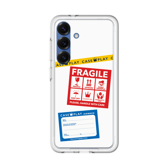 スリムプロテクションプレミアムケース［ FRAGILE Stickers - White ］