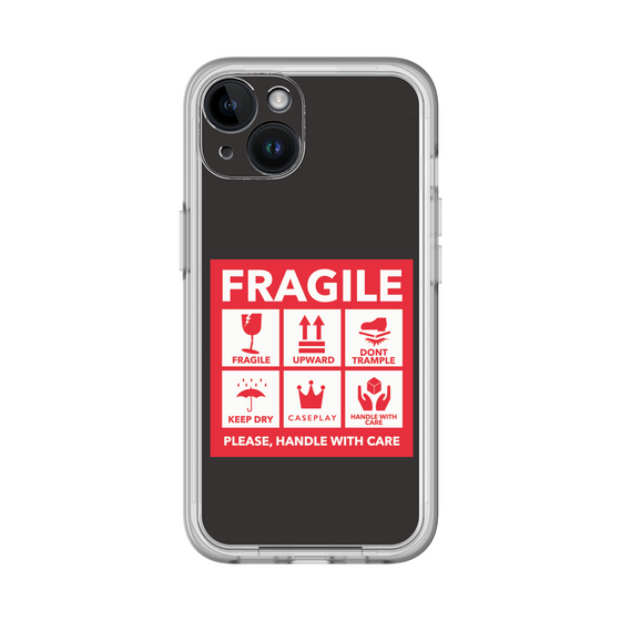 スリムプロテクションプレミアムケース［ FRAGILE Sticker - Black ］