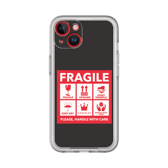 スリムプロテクションプレミアムケース［ FRAGILE Sticker - Black ］