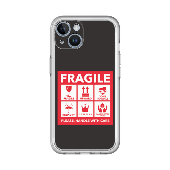 スリムプロテクションプレミアムケース［ FRAGILE Sticker - Black ］