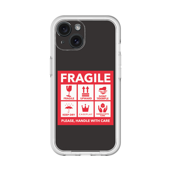 スリムプロテクションプレミアムケース［ FRAGILE Sticker - Black ］