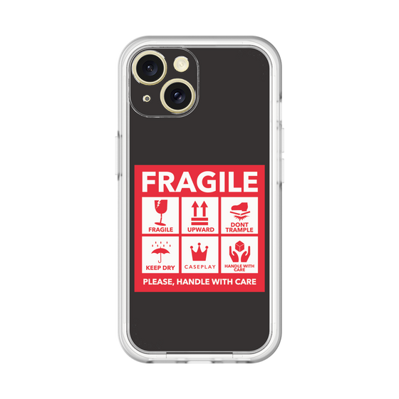 スリムプロテクションプレミアムケース［ FRAGILE Sticker - Black ］