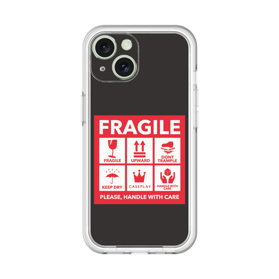 スリムプロテクションプレミアムケース［ FRAGILE Sticker - Black ］