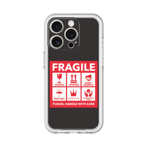 スリムプロテクションプレミアムケース［ FRAGILE Sticker - Black ］