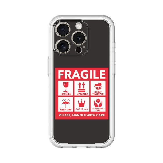 スリムプロテクションプレミアムケース［ FRAGILE Sticker - Black ］