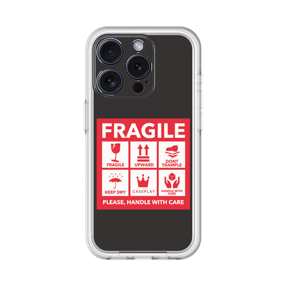 スリムプロテクションプレミアムケース［ FRAGILE Sticker - Black ］