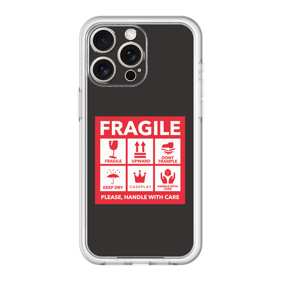 スリムプロテクションプレミアムケース［ FRAGILE Sticker - Black ］