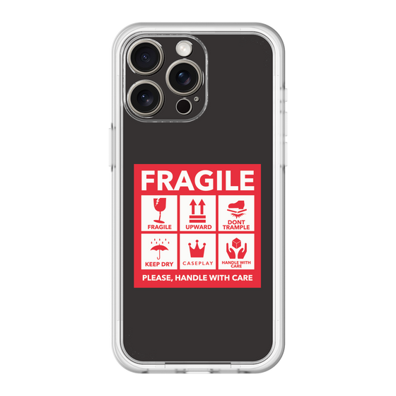 スリムプロテクションプレミアムケース［ FRAGILE Sticker - Black ］