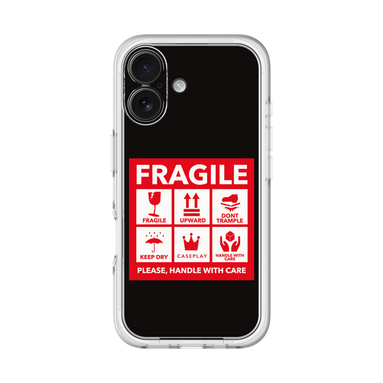 スリムプロテクションプレミアムケース［ FRAGILE Sticker - Black ］