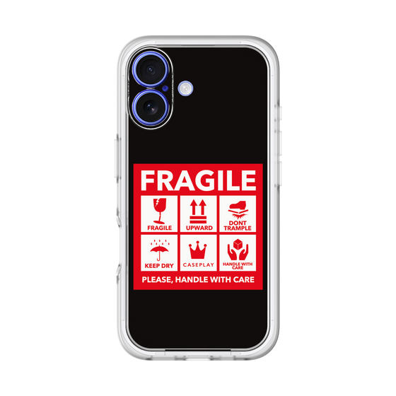 スリムプロテクションプレミアムケース［ FRAGILE Sticker - Black ］