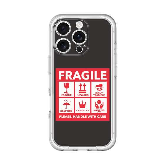 スリムプロテクションプレミアムケース［ FRAGILE Sticker - Black ］