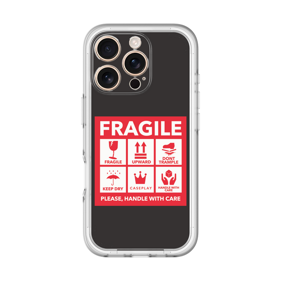 スリムプロテクションプレミアムケース［ FRAGILE Sticker - Black ］